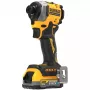 DeWALT DCF850E2T-QW avvitatore a massa a batteria 1/4", 18 V, 2 batterie Powerstack da 1,7 Ah, valigetta TSTAK, nero