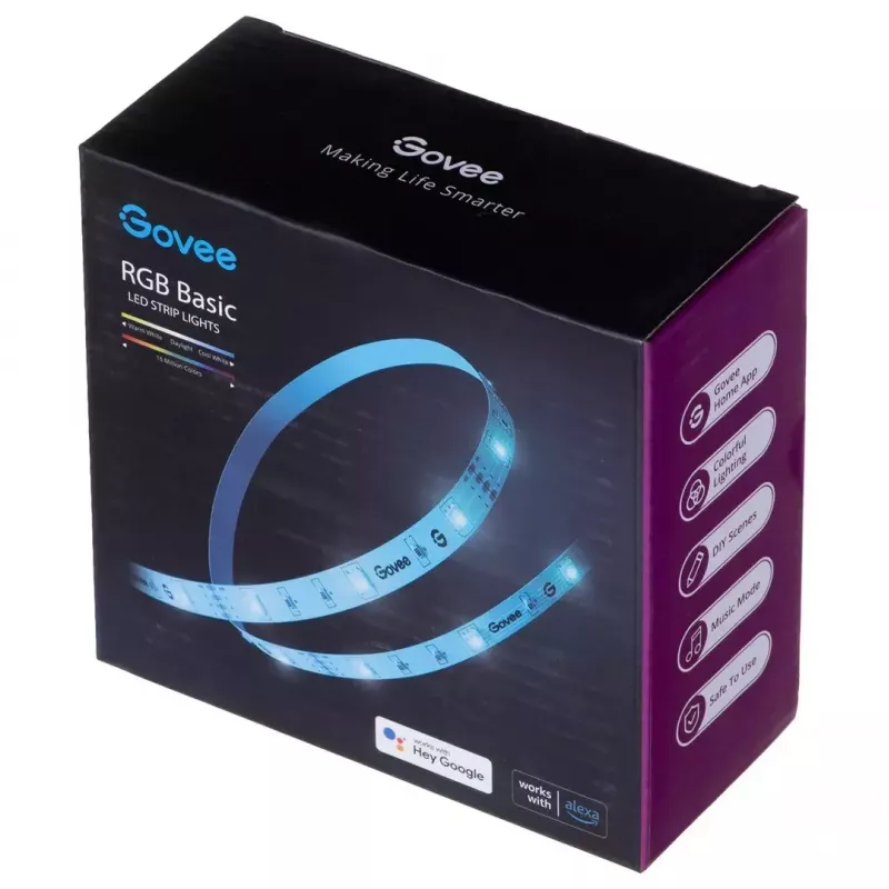 Govee H615A3A1 Basic striscia LED RGB, 5 m, Wi-Fi