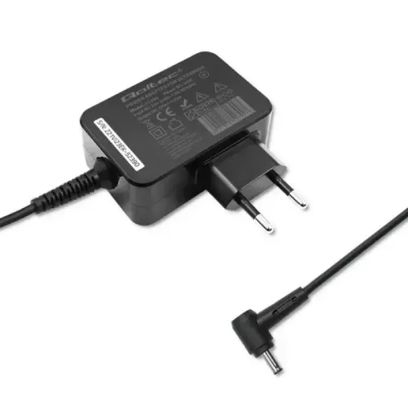 Caricabatterie Qoltec 52408 Indoor AC per laptop 19V 2.1A nero