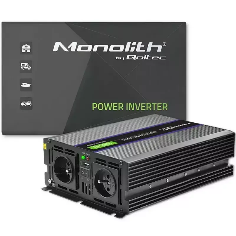 Convertitore di tensione QOLTEC Monolith 4000 MS Wave 12V a 230V 2000/4000W con USB