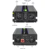 Convertitore di tensione QOLTEC Monolith 4000 MS Wave 12V a 230V 2000/4000W con USB
