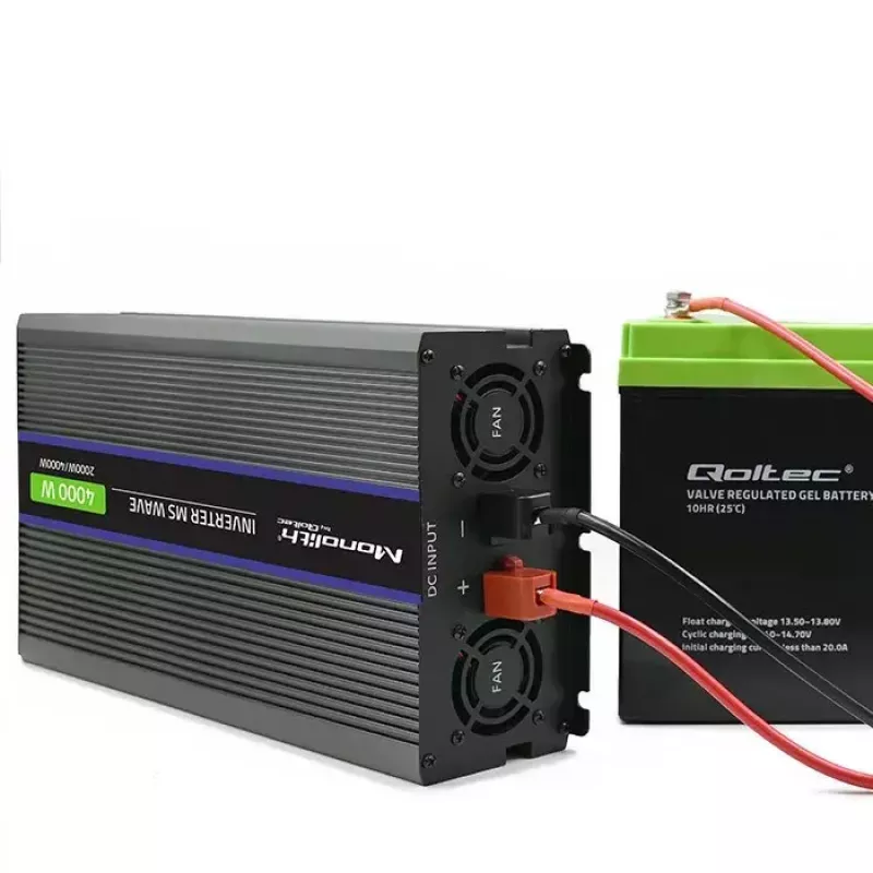 Convertitore di tensione QOLTEC Monolith 4000 MS Wave 12V a 230V 2000/4000W con USB