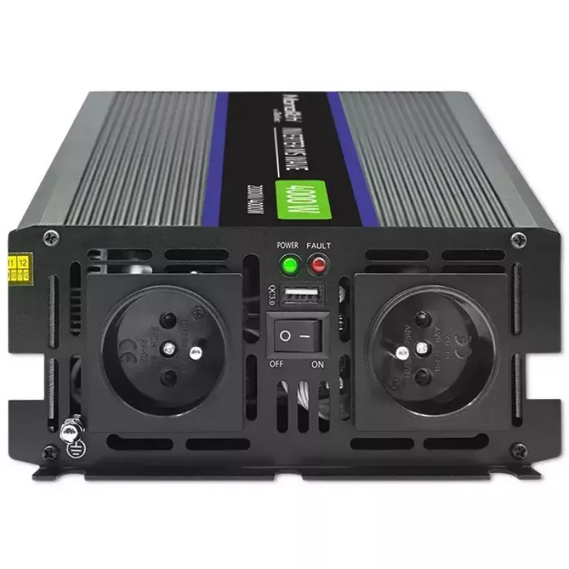 Convertitore di tensione QOLTEC Monolith 4000 MS Wave 12V a 230V 2000/4000W con USB