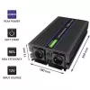 Convertitore di tensione QOLTEC Monolith 4000 MS Wave 12V a 230V 2000/4000W con USB