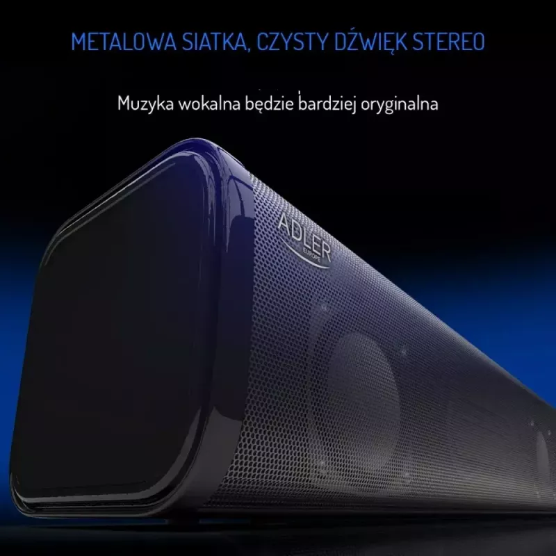 Altoparlante Bluetooth portatile Adler AD 1191 5W, wireless, compatto, nero