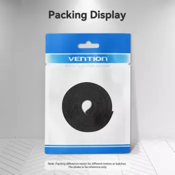 Fascette per cavi a velcro Vention KAABJ, nylon, 5 m x 11 mm, nero