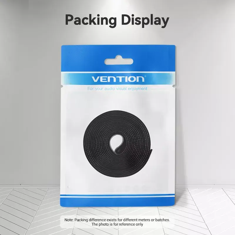 Fascette per cavi a velcro Vention KAABJ, nylon, 5 m x 11 mm, nero