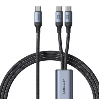 Cavo USB-C a 2× USB-C Joyroom SA21-1T2 100W 1,5m (nero)