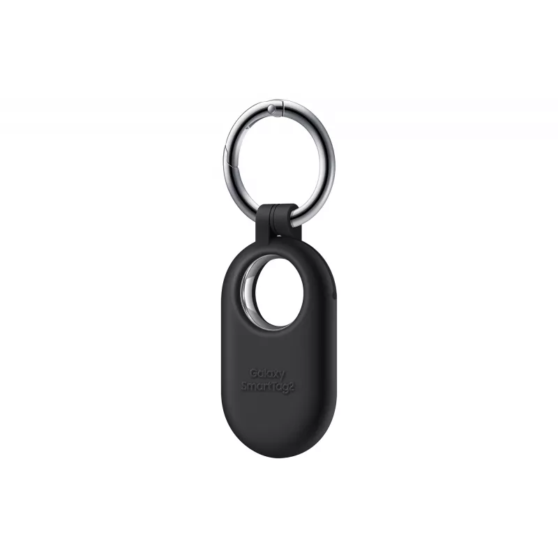 Samsung EF-PT560CBEGWW custodia in silicone per Galaxy SmartTag2 con anello a moschettone, nera