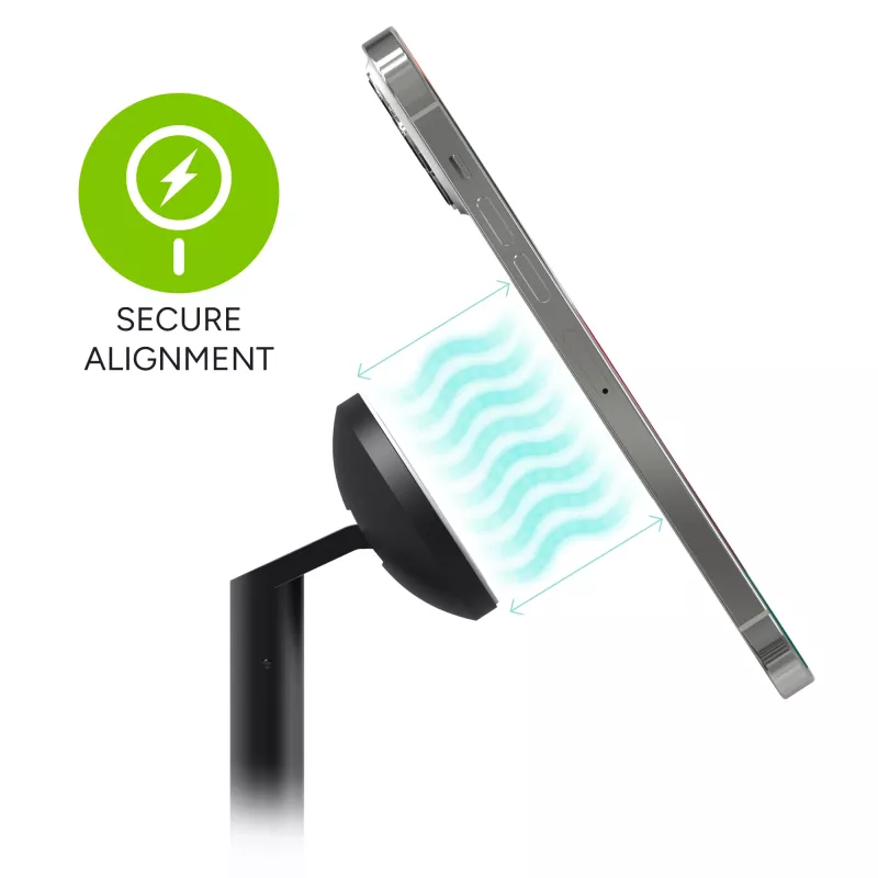 Supporto estensibile 3-in-1 mophie caricabatterie MagSafe per interni USB smartphone smartwatch cuffie