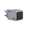 Ugreen 35008 caricabatterie mobile universale grigio ricarica rapida AC per interni