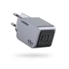 Ugreen 35008 caricabatterie mobile universale grigio ricarica rapida AC per interni