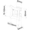 Techly ICA-LCD-901 76,2 cm (30