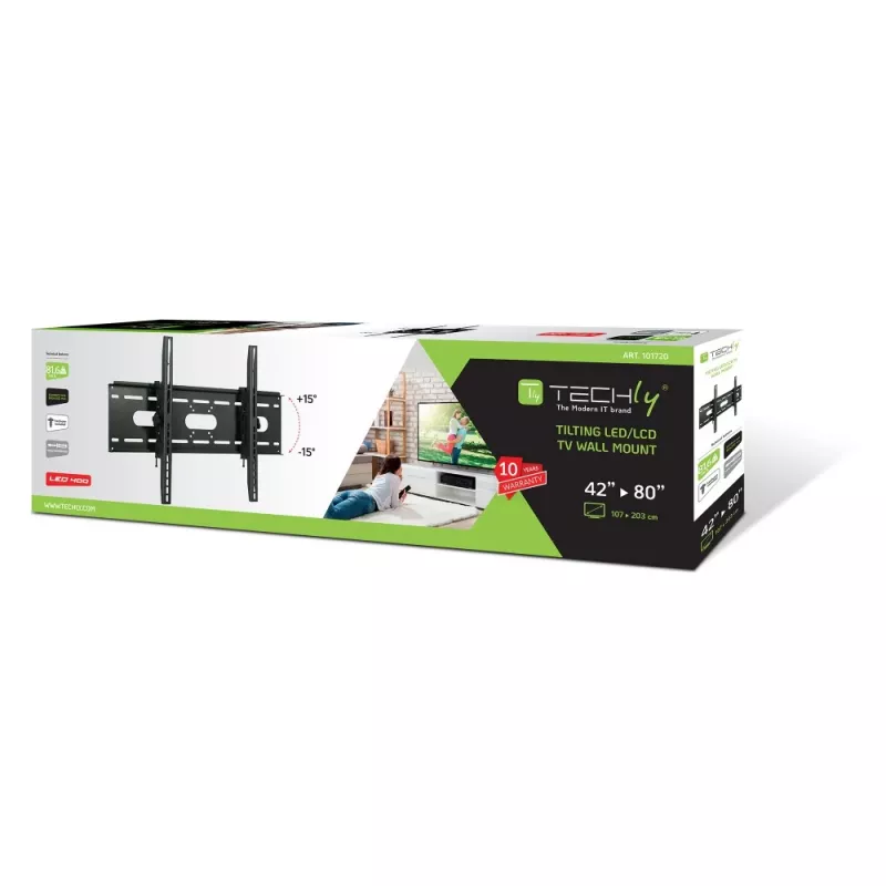Supporto a parete orientabile Techly per TV LED LCD 42-80
