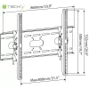 Supporto a parete orientabile Techly per TV LED LCD 42-80