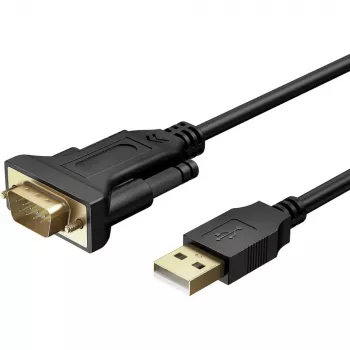 Cavo seriale Techly IDATA-USB2-SER-1 nero 1,5 m USB Type-A DB-9