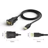 Cavo seriale Techly IDATA-USB2-SER-1 nero 1,5 m USB Type-A DB-9