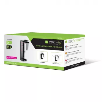 Supporto CPU Techly ICA-CS 66 sottoscrivania nero