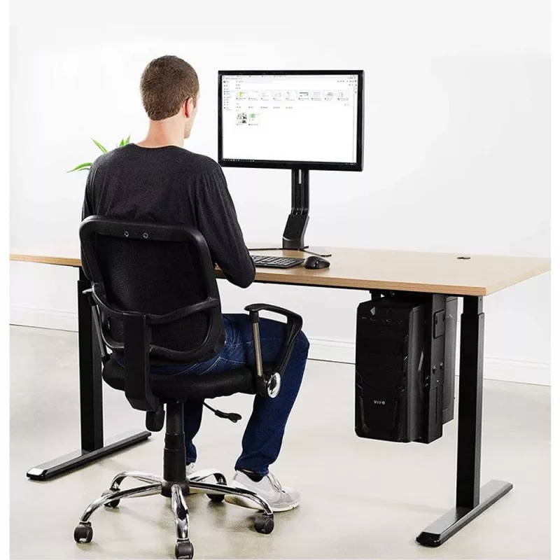 Supporto CPU Techly ICA-CS 66 sottoscrivania nero