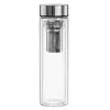 Borraccia Xavax 00181598 — 450 ml vetro borosilicato con custodia in silicone, blu trasparente