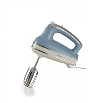 Ariete 1548 Mixer Vintage, 450W, 5 velocità, funzione turbo, 2 fruste, azzurro cielo