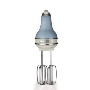 Ariete 1548 Mixer Vintage, 450W, 5 velocità, funzione turbo, 2 fruste, azzurro cielo