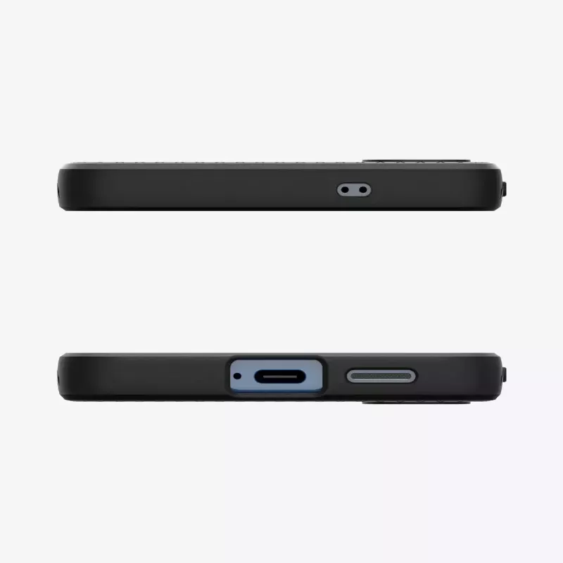 Cover Spigen Galaxy S25 Liquid Air nero opaco monocromatico