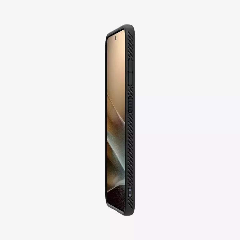 Cover Spigen Galaxy S25 Liquid Air nero opaco monocromatico