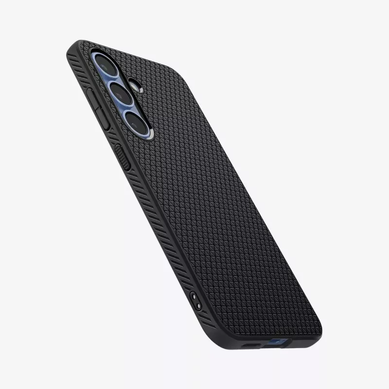Cover Spigen Galaxy S25 Liquid Air nero opaco monocromatico