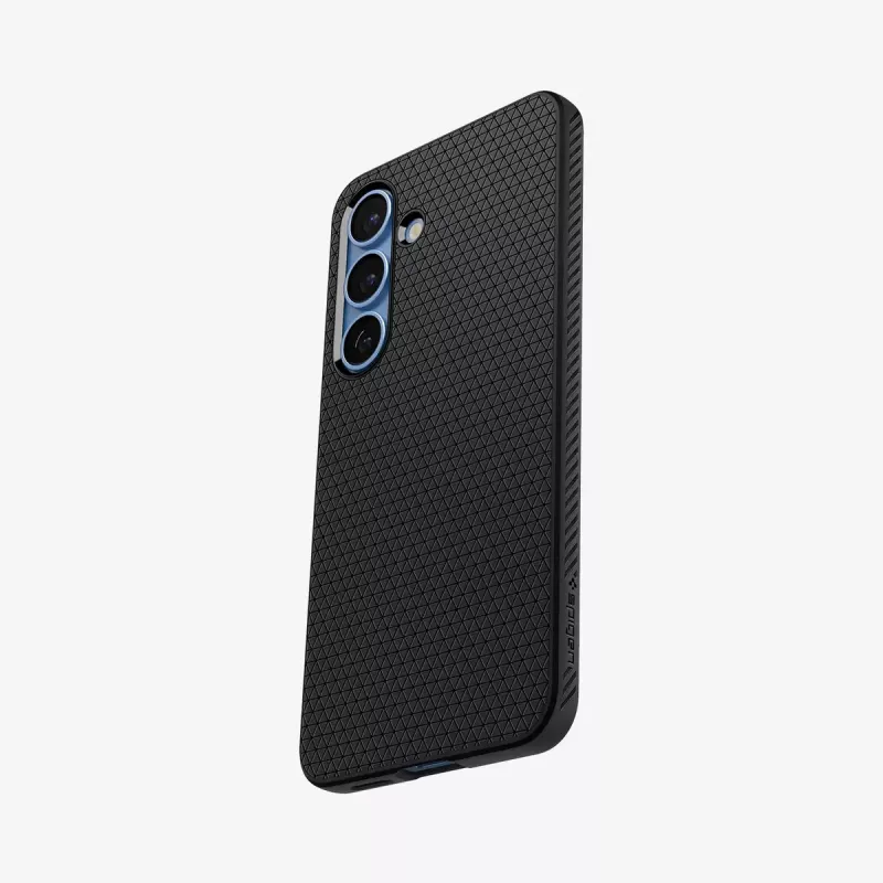 Cover Spigen Galaxy S25 Liquid Air nero opaco monocromatico