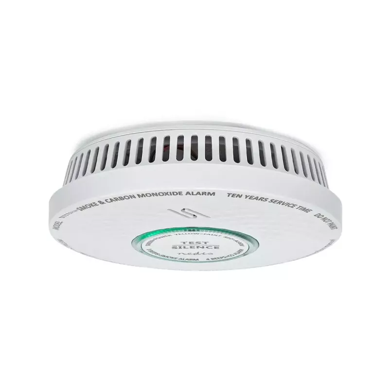 Nedis DTCTCS10WT Rilevatore combinato di fumo e monossido di carbonio, bianco