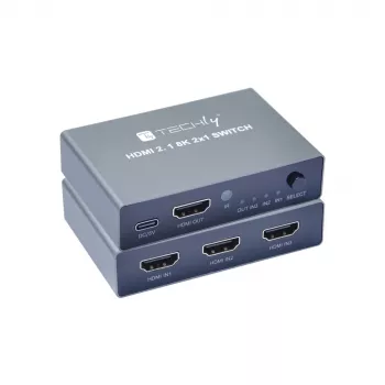Switch video Techly IDATA HDMI-2138KT HDMI 60Hz 2m