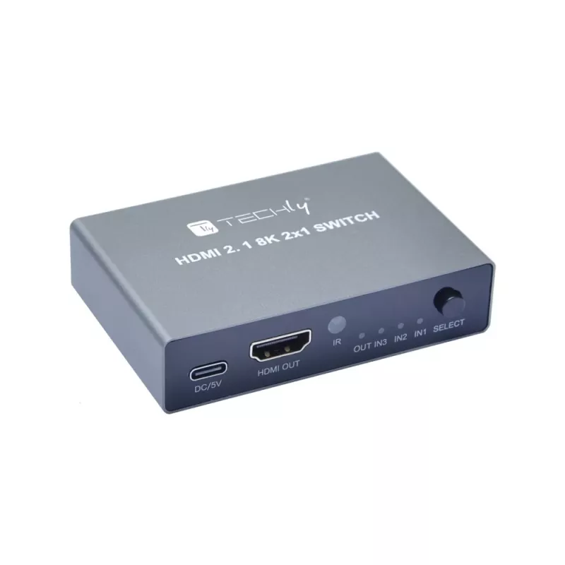 Switch video Techly IDATA HDMI-2138KT HDMI 60Hz 2m