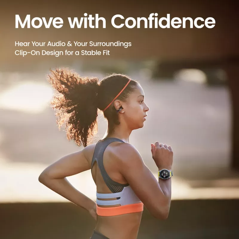 Cuffie Amazfit Up senza fili in-ear chiamate/musica USB Type-C Bluetooth nero