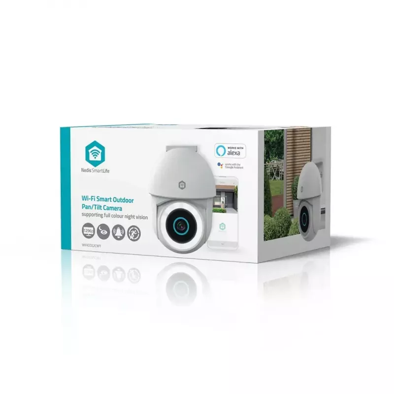 Telecamera di sorveglianza dome IP Nedis WIFICO22CWT 1920 x 1080 pixel