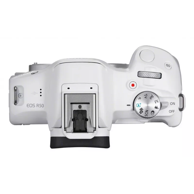 Fotocamera MILC Canon EOS R50 bianca 24,2 MP 4K Ultra HD