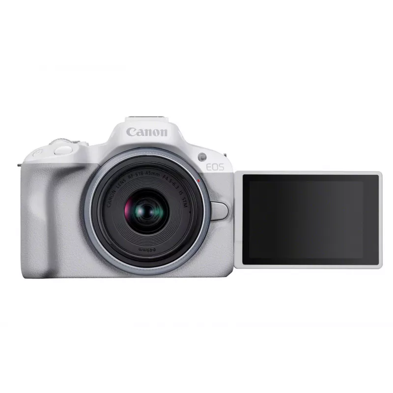 Fotocamera MILC Canon EOS R50 bianca 24,2 MP 4K Ultra HD
