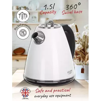 Bollitore Adler AD 1343 1,7 l 2200 W bianco