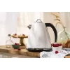 Adler AD 1343 bollitore elettrico, 1,5 l, 1850 W, acciaio inossidabile, Strix, bianco