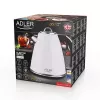 Adler AD 1343 bollitore elettrico, 1,5 l, 1850 W, acciaio inossidabile, Strix, bianco