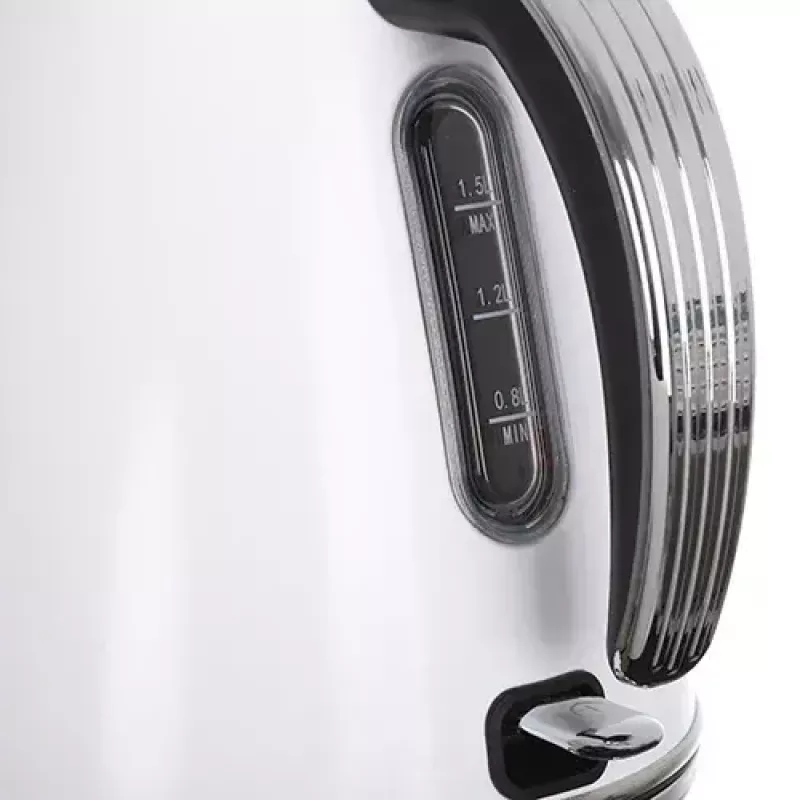 Adler AD 1343 bollitore elettrico, 1,5 l, 1850 W, acciaio inossidabile, Strix, bianco