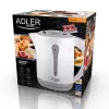 Bollitore elettrico Adler AD 1244 — 2,5 L, 2200 W, bianco, resistenza nascosta