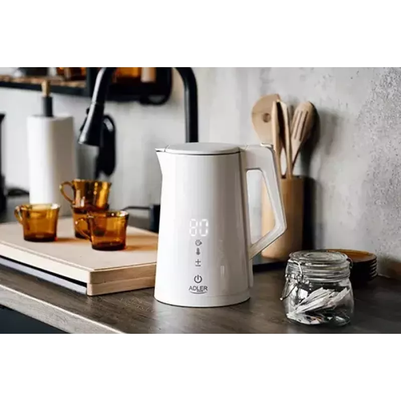 Bollitore elettrico Adler 1,7 l 1850 W bianco