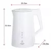 Bollitore elettrico Adler 1,7 l 1850 W bianco