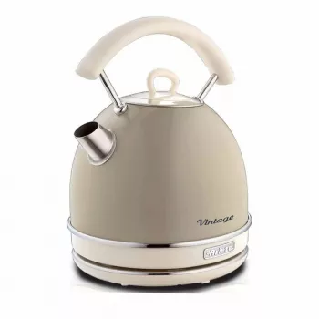 Ariete 2877 bollitore Vintage, 1,7 L, senza filo, beige, 1,7 L, 2000 W, beige, indicatore livello acqua, senza filo, filtro