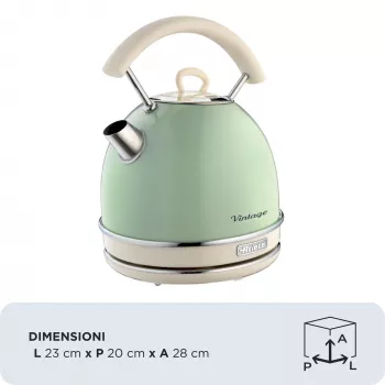 Bollitore ARIETE Vintage A2877/04 verde chiaro