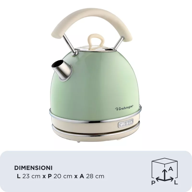 Bollitore ARIETE Vintage A2877/04 verde chiaro