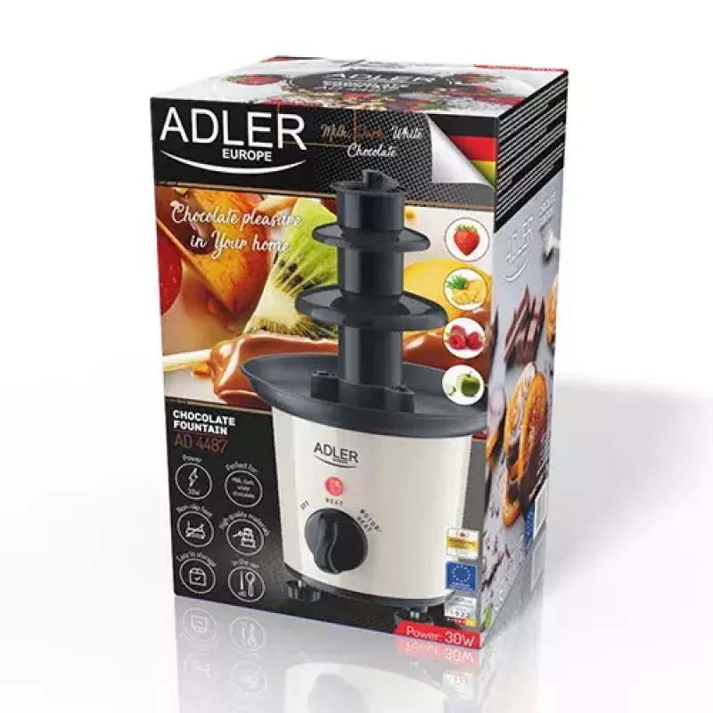 Fontana di cioccolato Adler AD 4487 nero marrone bianco 30 W