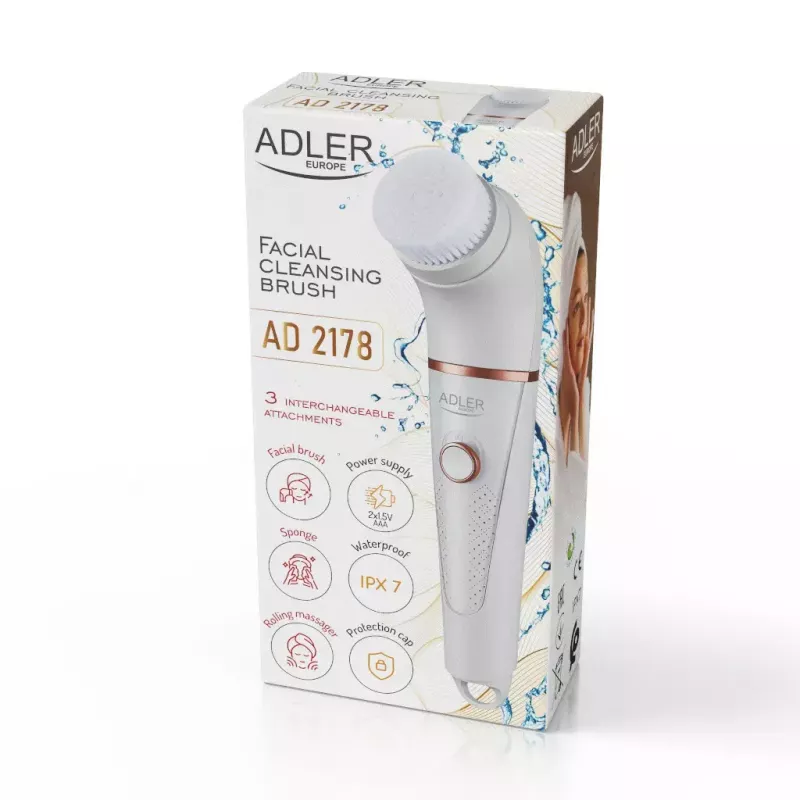 Spazzola viso vibrante e rotante Adler AD 2178