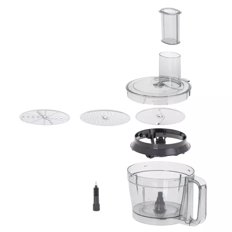 Adler AD 4224 robot da cucina, 1000 W, ciotola da 2 l, 7 velocità, bianco